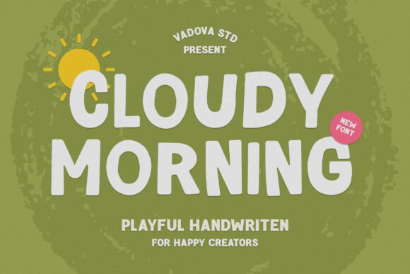 Cloudy Morning Font - Featured Image