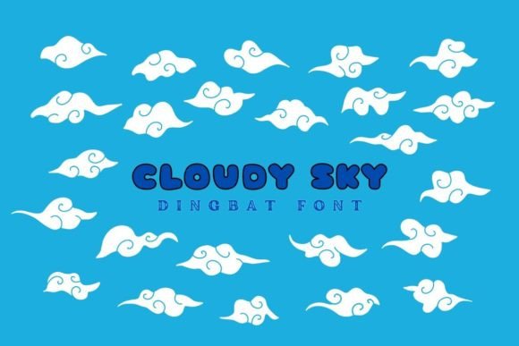 Cloudy Sky Font - Featured Image