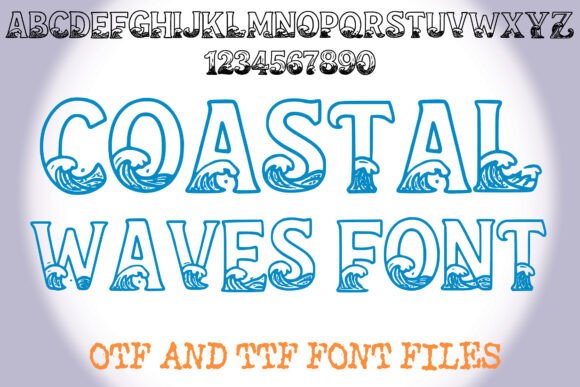 Coastal Waves Font - Featured Image