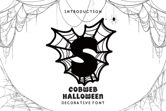 Cobweb Halloween Font - Featured Image