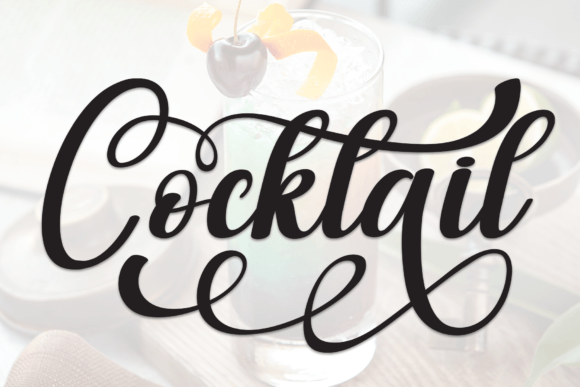 Cocktail Font - Featured Image