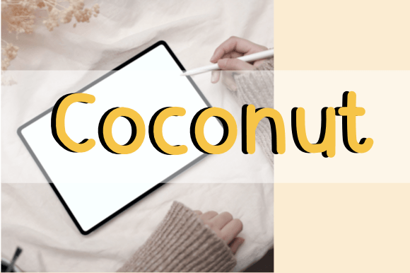 Coconut Font - Featured Image