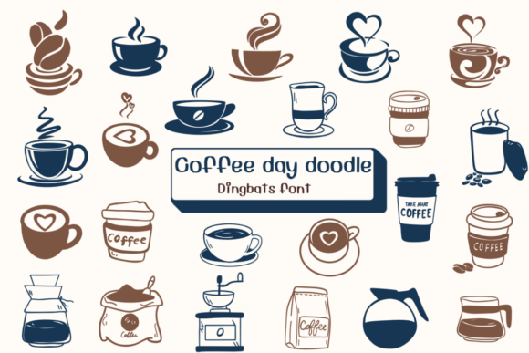 Coffee Day Doodle Font - Featured Image