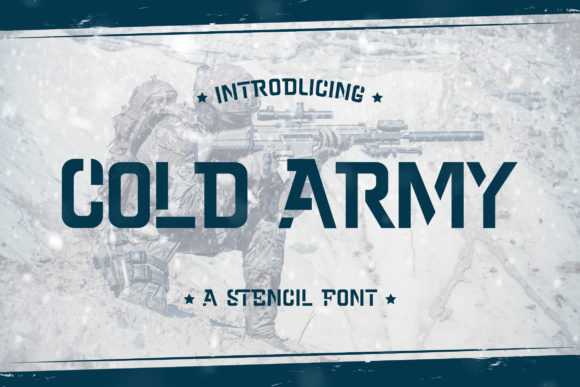 Cold Army Font - Featured Image