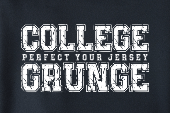 College Grunge Font - Featured Image