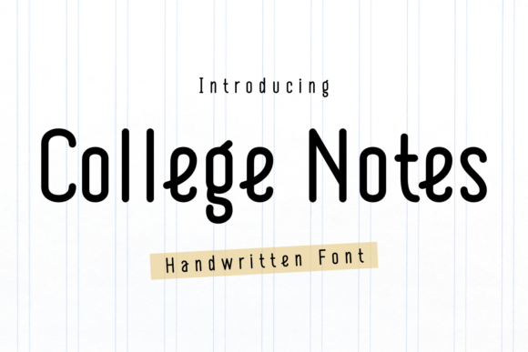 College Notes Font - Featured Image