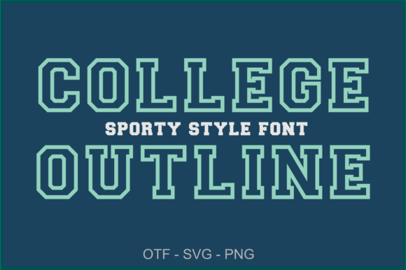 College Outline Font - Featured Image