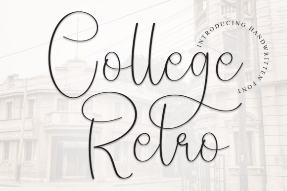College Retro Font - Featured Image