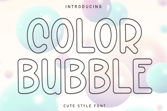 Color Bubble Font - Featured Image