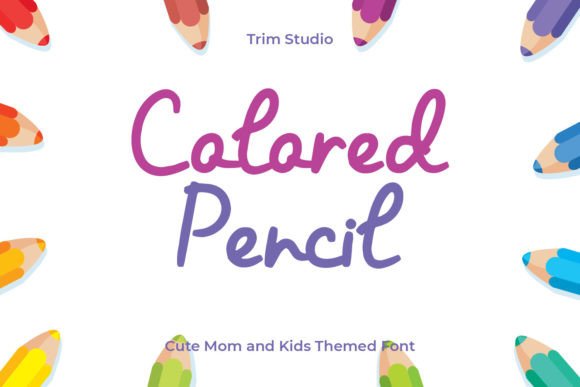 Colored Pencil Font - Featured Image
