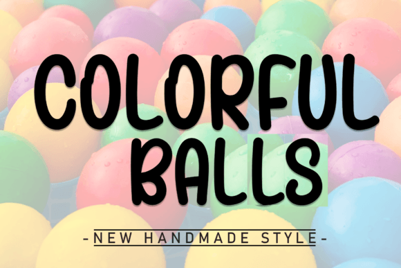 Colorful Balls Font - Featured Image