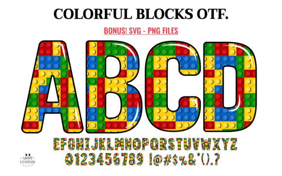 Colorful Blocks Font - Featured Image