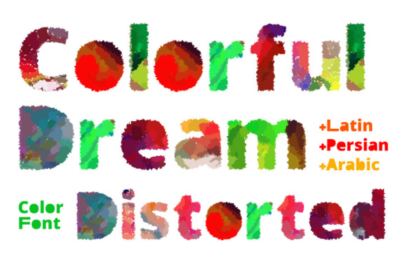 Colorful Dream Distorted Font - Featured Image
