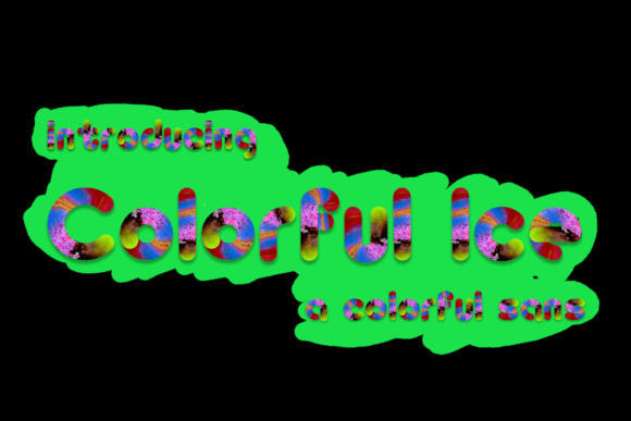 Colorful Ice Font - Featured Image