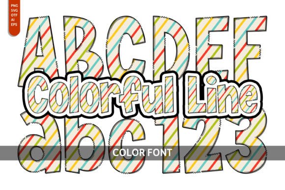 Colorful Line Font - Featured Image