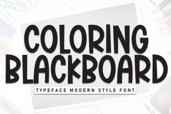 Coloring Blackboard Font - Featured Image