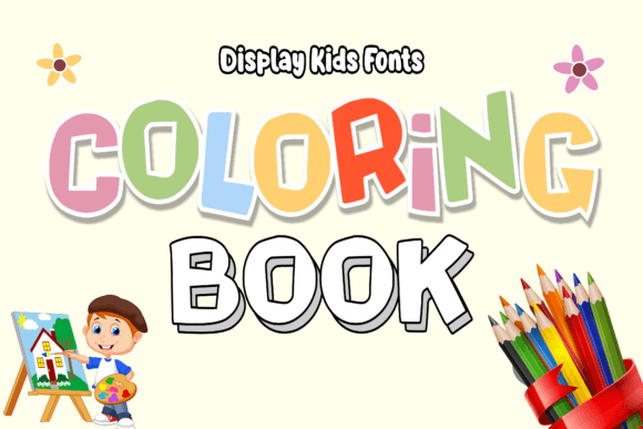 Coloring Book Font - Featured Image
