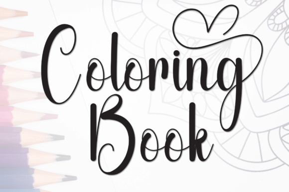 Coloring Book Font - Featured Image