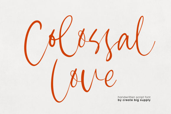 Colossal Love Font - Featured Image