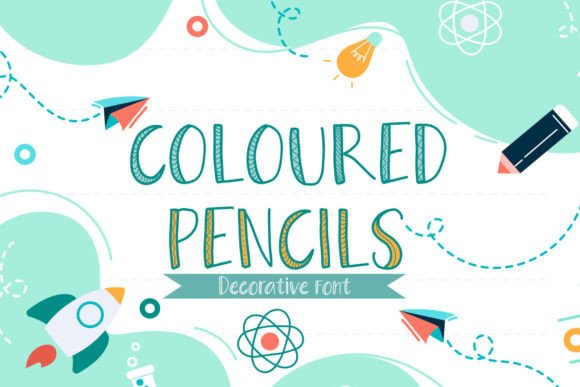 Coloured Pencils Font - Featured Image