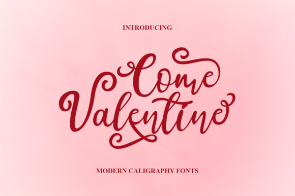 Come Valentine Font - Featured Image
