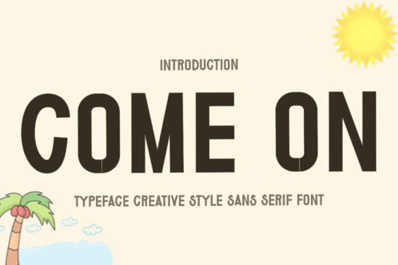 Come on Font - Featured Image