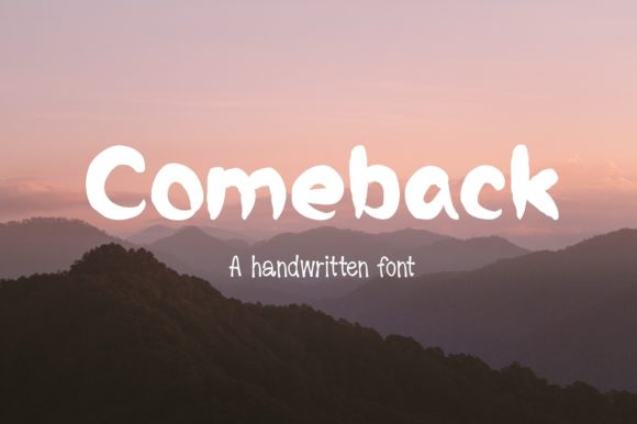 Comeback Font - Featured Image
