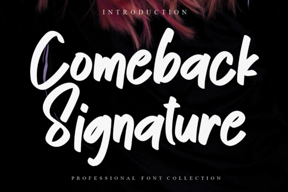 Comeback Signature Font - Featured Image