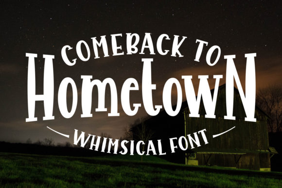 Comeback to Hometown Font - Featured Image
