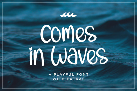 Comes in Waves Font - Featured Image