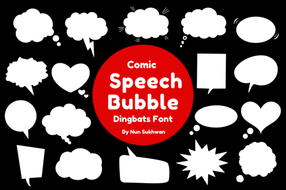 Comic Speech Bubble Font - Featured Image
