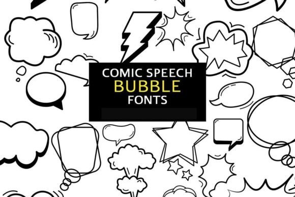 Comic Speech Bubble Font - Featured Image