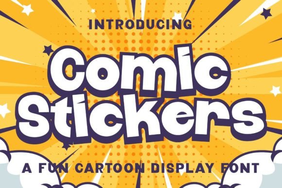 Comic Stickers Font - Featured Image