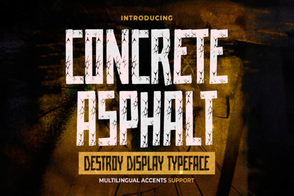Concrete Asphalt Font - Featured Image