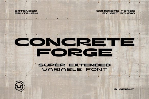 Concrete Forge Font - Featured Image
