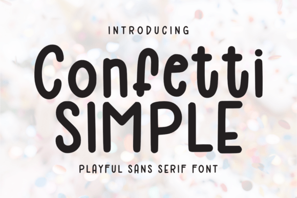 Confetti Simple Font - Featured Image