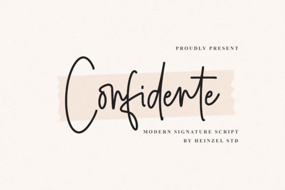 Confidente Signature Font - Featured Image