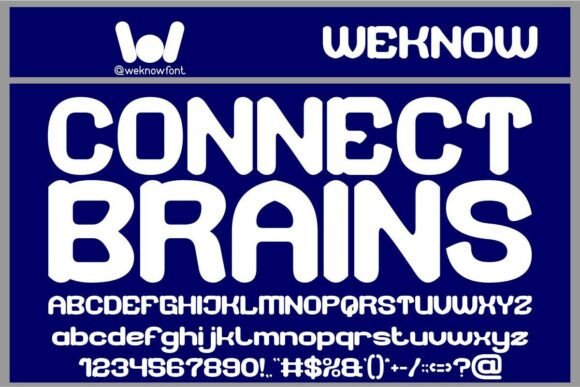 Connect Brains Font - Featured Image