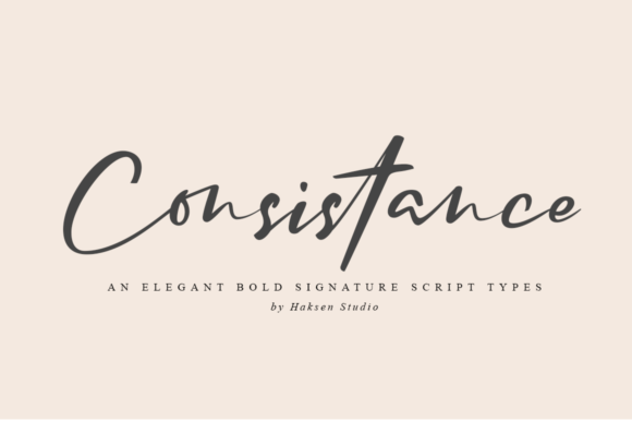 Consistance Font - Featured Image