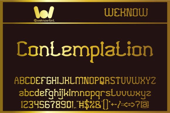 Contemplation Font - Featured Image