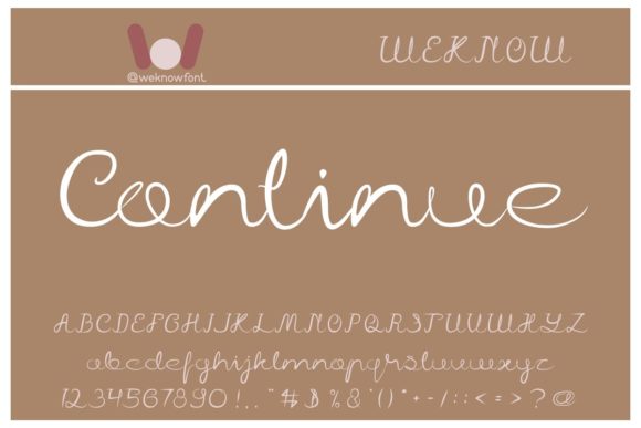 Continue Font - Featured Image