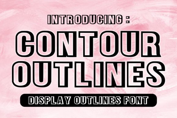 Contour Outlines Font - Featured Image