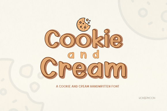 Cookie and Cream Font - Featured Image