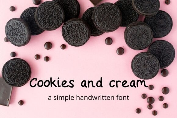 Cookies and Cream Font - Featured Image