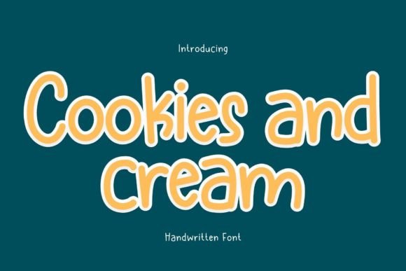 Cookies and Cream Font - Featured Image