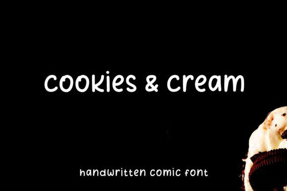 Cookies and Cream Font - Featured Image