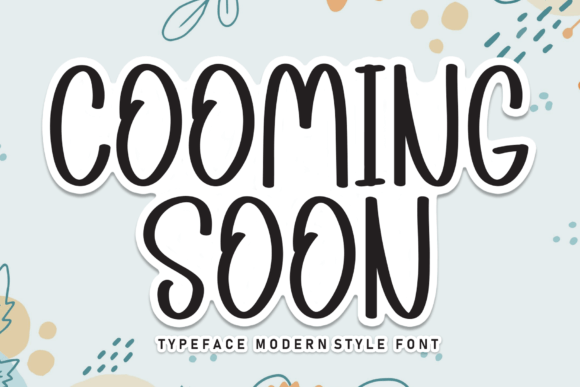 Cooming Soon Font - Featured Image