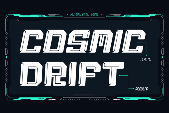 Cosmic Drift Font - Featured Image