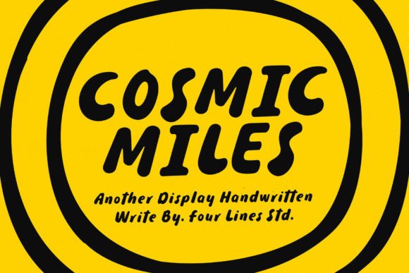 Cosmic Miles Font - Featured Image