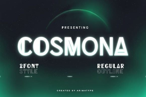 Cosmona Font - Featured Image